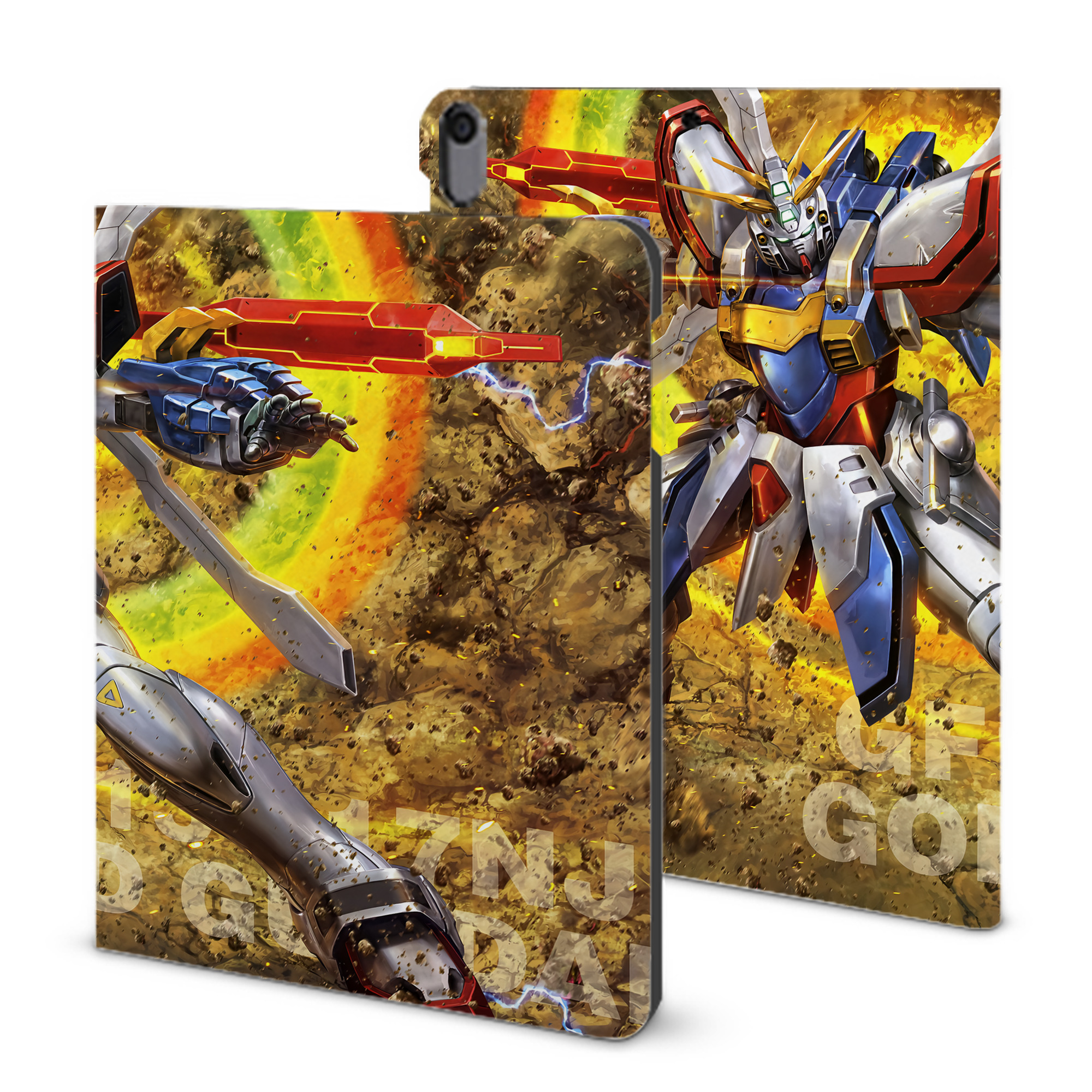 （画像用） 機動戦士ガンダム Mobile Suit Gundam IPad ケース ブック型 PUレザー TPU 耐衝撃 軽量 薄型 ペン収納なし 全面保護 IPad 各モデル対応